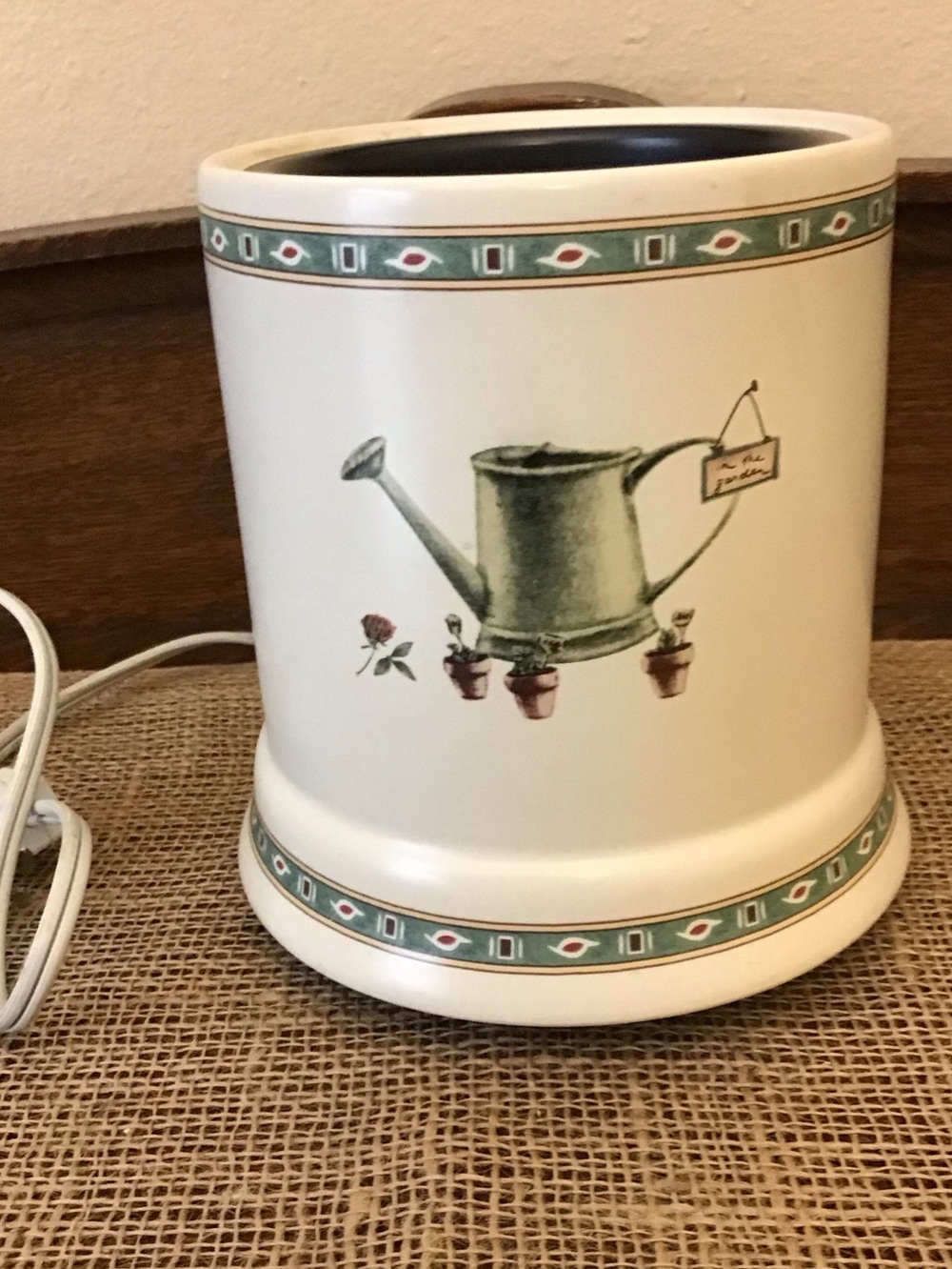 Rare Vintage Pfaltzgraff Naturewood Electric Candle Warmer